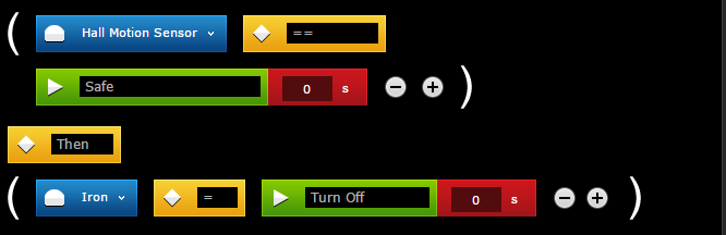 Hall Motion Safe Turn Off Iron