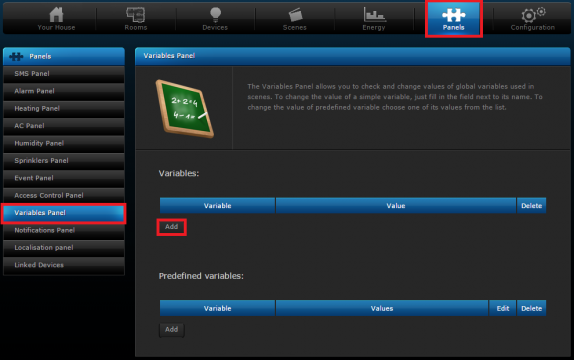 Create a standard variable